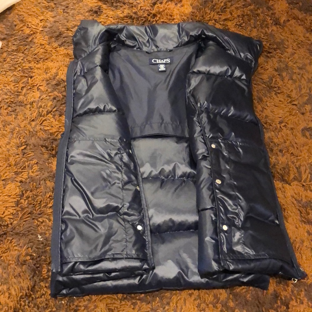 Chaps Puffer Vest - Navy - Picture 5 of 5